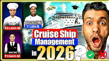 Cruise Ship Management Course in 2026 worth it✅or Not❌?😱| Cruise Ship career Opportunities in future