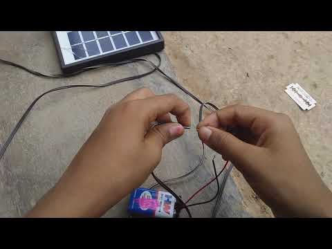 how to hw battery solar panel recharge in tamil