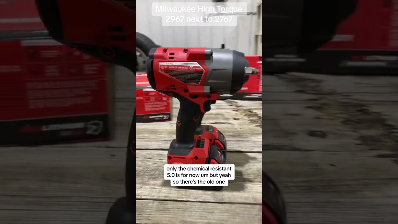 NEW Milwaukee 2967-22 in the house. up next to the 2767 tried and true  