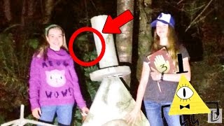 EL FANTASMA QUE APARECIO EN UNA FOTO DE LA ESTATUA DE BILL CIPHER DE GRAVITY FALLS