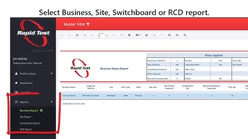 Running the Rapid Test RCD Testing Reports