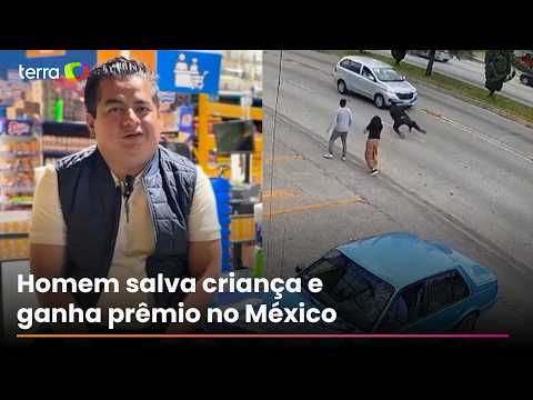 Man who saved child from being hit by a car in Mexico wins award for heroic act