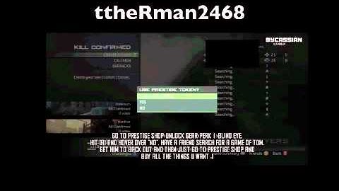 MW3 How to get UNLIMITED PRESTIGE TOKENS!