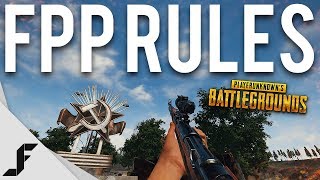 FIRST PERSON RULES - Battlegrounds