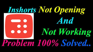 How to Fix Inshorts App  Not Opening  / Loading / Not Working Problem in Android Phone