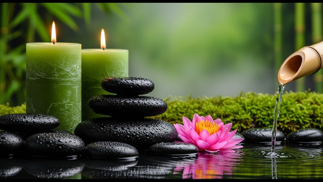 Calm Relaxing | Soothing Waterfall Sounds for Relaxing Evenings | Piano & Nature Sounds for Sleep