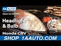 How to Replace Headlight 2002-04 Honda CR-V