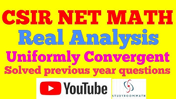 Csir Net Math 2019 June || Real Analysis|| Uniformly convergent
