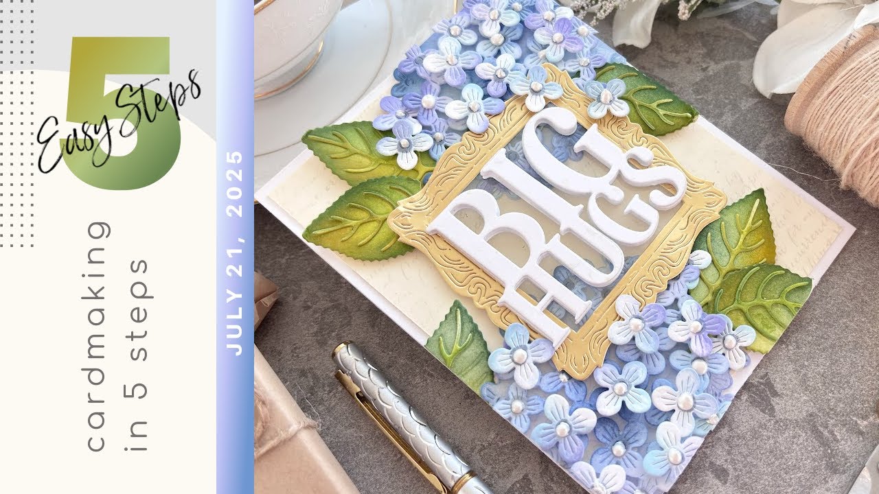 CARDMAKING IN 5 EASY STEPS | CREATE Multi-Colored Flowers it's EASIER Than You THINK!