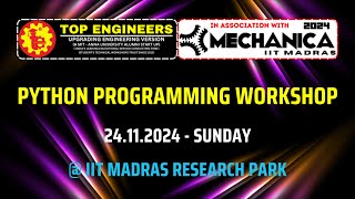 PYTHON WORKSHOP | 24.11.2024 | TOP ENGINEERS