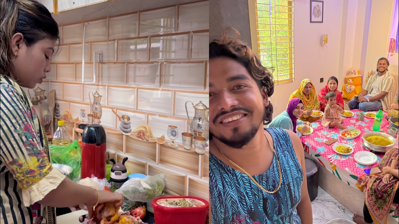 বাহিরে বৃষ্টি ঘরে শশুড়ের ছেলের আবদার ভুনা খিচুড়ি খাবে তাই পূরণ করলাম।