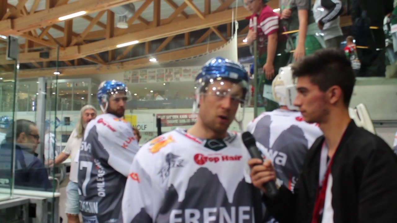 Christian Kretschmann nach dem Finalspiel (4:5) beim Dolomitencup gegen EV Zug