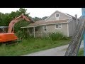 Demolition of House in Rittman, Ohio July 2017