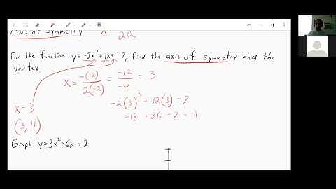 9.2- Graph y=ax^2+bx+c- Algebra 1