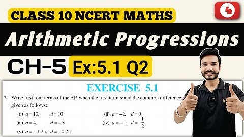 Class 10 Maths || Exercise 5.1 Q2 || Chapter 5 Arithmetic Progressions || New NCERT || CBSE