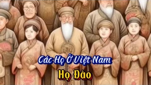 Các Họ ở VN: họ Đào, Đinh, Trịnh, Tô, Chu - Châu, Đoàn, họ của người h