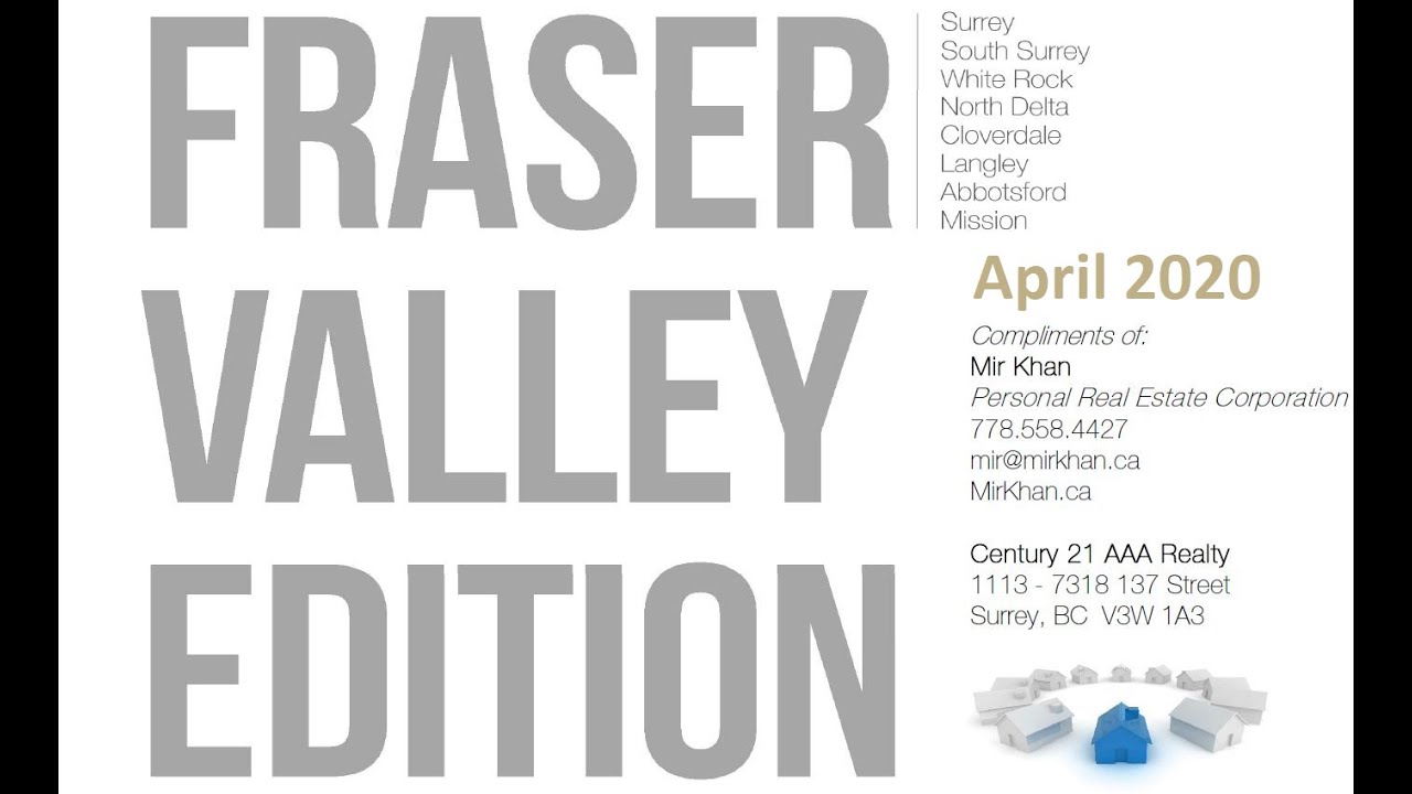 Real Estate Stats for April 2020 in Surrey, BC, Canada