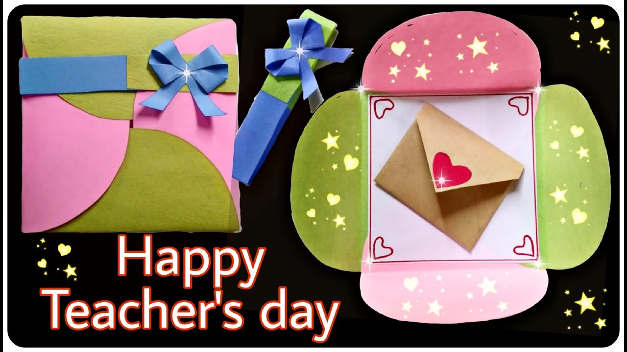 diy teacher's day card tutorial how to make easy teacher