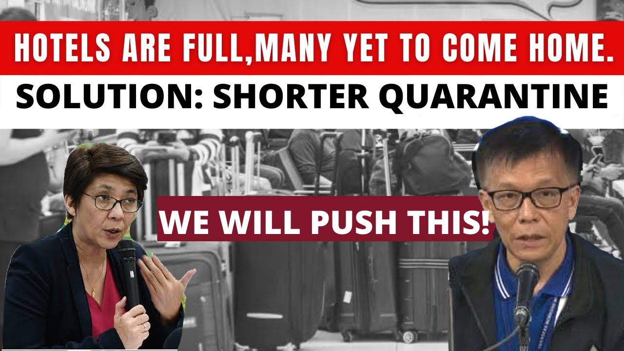 SHORTENING OF QUARANTINE DAYS PUSHED BY GOV AGENCY AS HOTELS REACH FULL