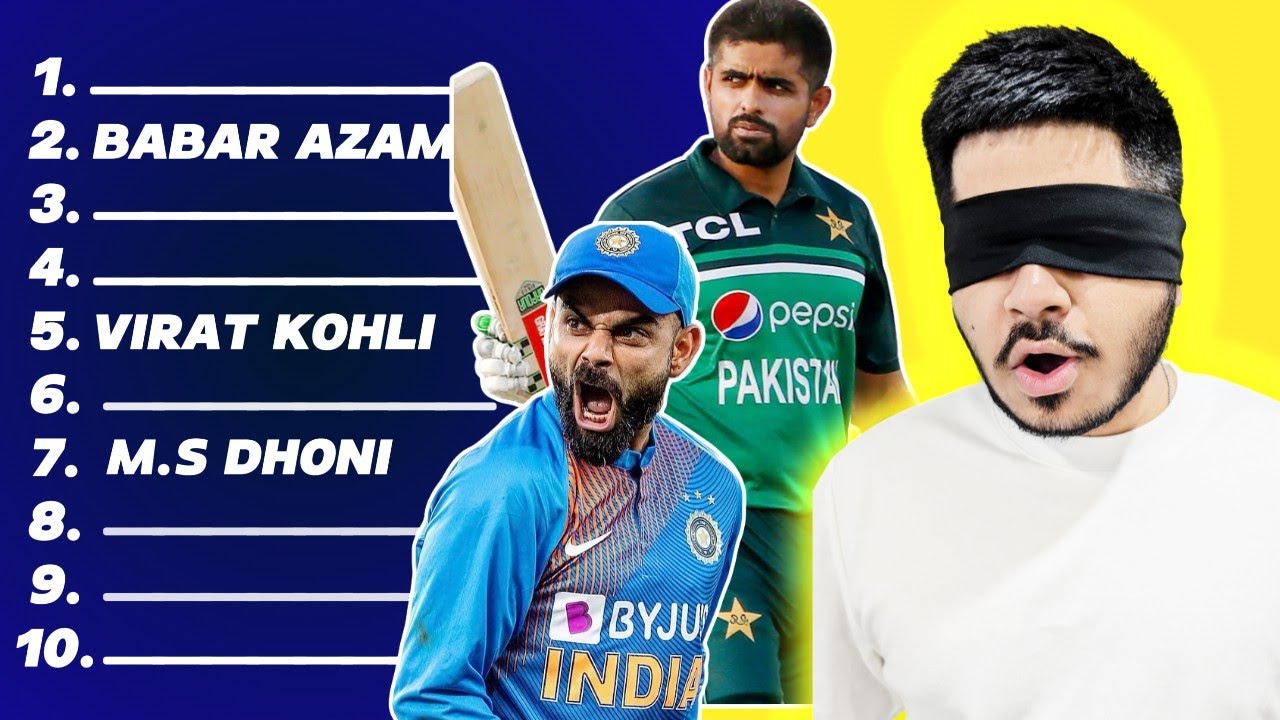 I Blindly Ranked The Top 10 Cricket Players in the World... - YouTube