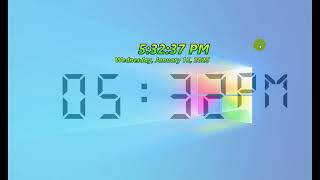 🕒 Digital Clock Show on Desktop (Windows PC) | Easy Setup & Customization 2025