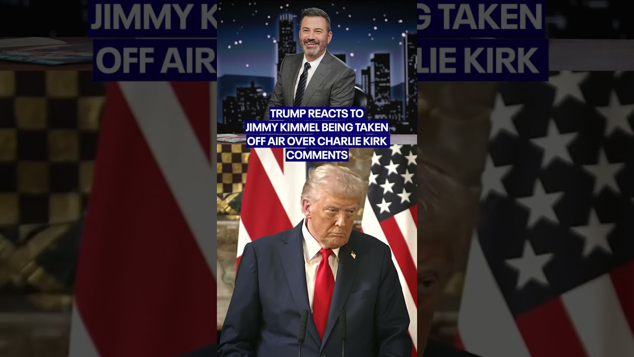 Trump Reacts To Jimmy Kimmel Being Taken Off Air Over Charlie Kirk Comments