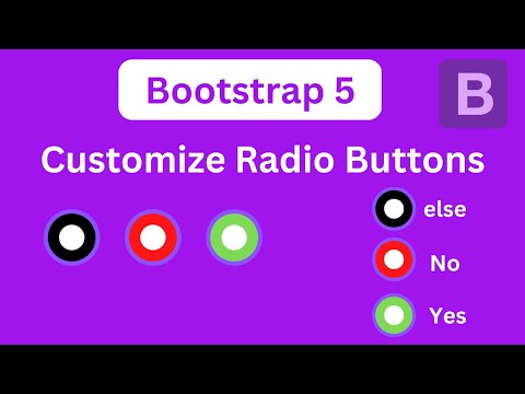 Bootstrap 5 Radio Buttons | Customize Radio Buttons of Bootstrap - YouTube