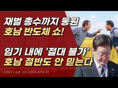 호남 사람 절반도 이재명 안 믿는다. 부지, 물, 전기 전부 다 하나같이 해결 불가 난제들ㅣ서정욱TV