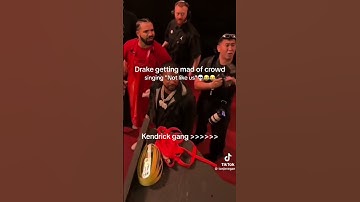Thumbnail of DRAKE GETS UPSET WHEN CROWD SINGS “NOT LIKE US” as HE WALKS BY #drake #kendricklamar