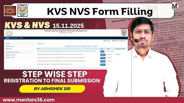 KVS / NVS Form Filling 2025 Tutorial 📝 | Step-by-Step Registration to Final Submit | Must Watch