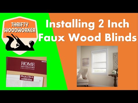Installing 2 in Faux Wood Blinds by Home Decorators Collection