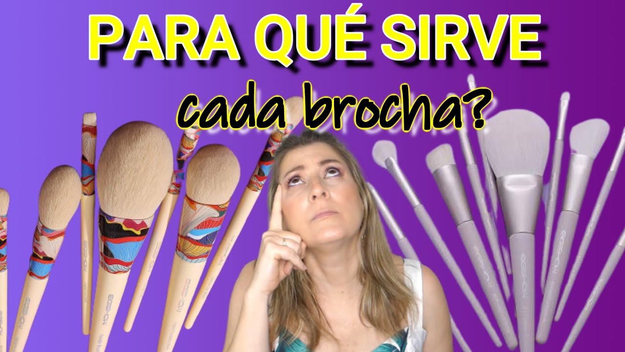 PARA QUE SIRVE CADA TIPO DE BROCHA?, 🖌COMO SE LIMPIAN? brochas LOW COST para PRINCIPIANTES #ad