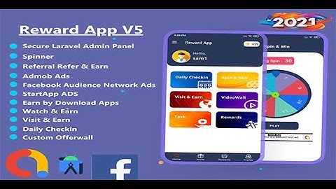 Reward App Lucky Spin + Start App + admob +fb ads v5.4 - Android Earning App Source Code