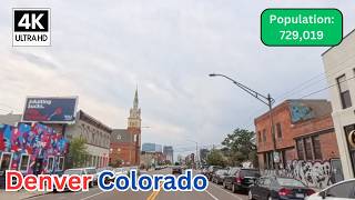 Driving Through Denver, Colorado Part 1 of 2 🚗 | Scenic City Tour in 4K