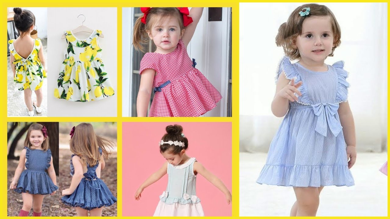 Very Comfertable Baby Dresses For Summer, Kids Party Outfits, bacho ki  frock design - YouTube