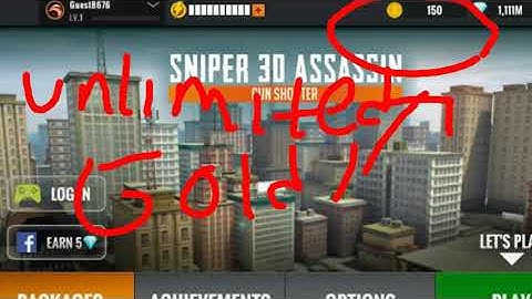 Download and Instal Sniper 3D Assassin Mod UNLIMITED GOLD/GEMS on Android