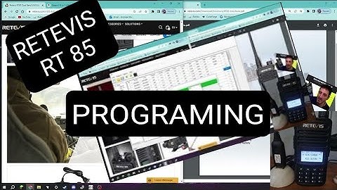 RETEVIS RT85 , PROGRAMING Using PC , Links & Tutorial & FIRMWARE INFO
