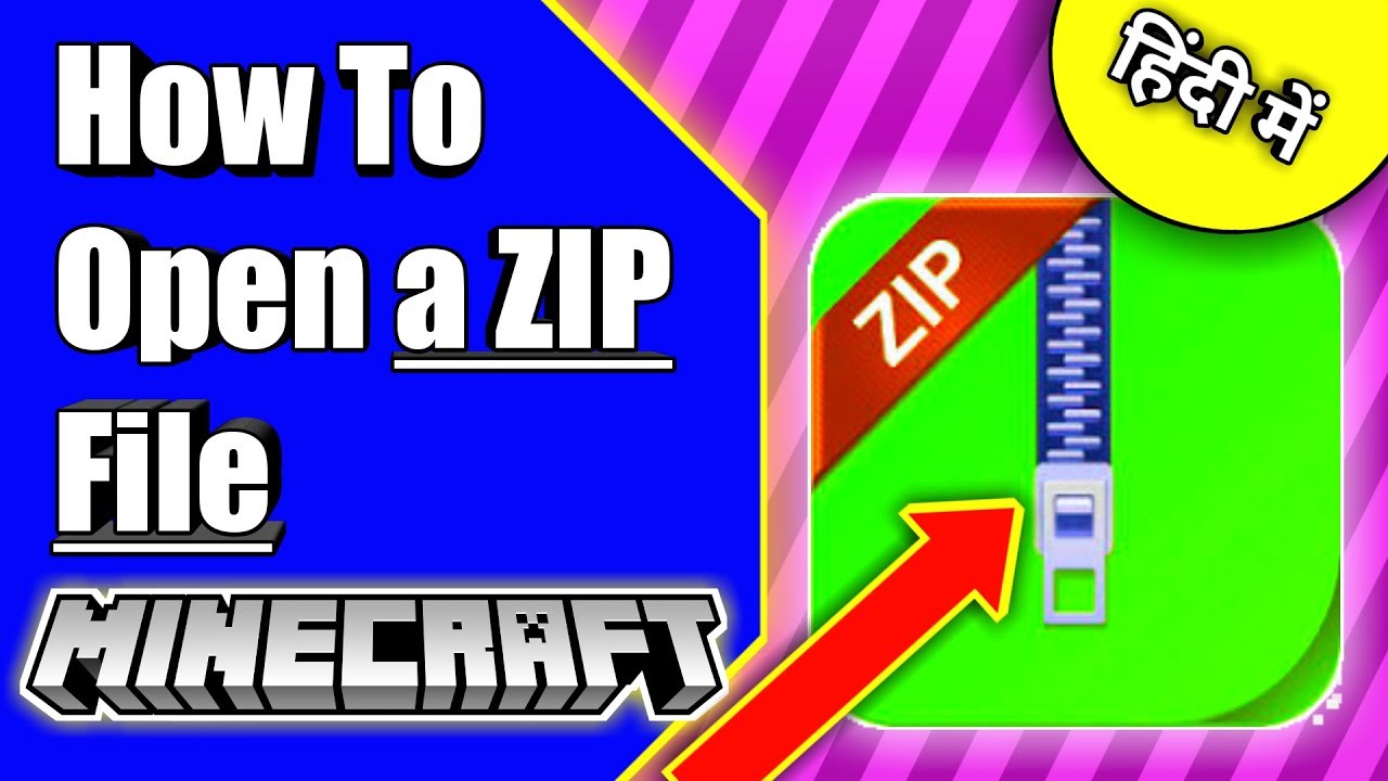 how to open a minecraft zip file