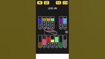 Water sort level 195 complete easily