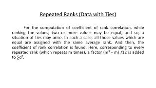 Quantitative Techniques -II Session 10