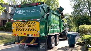 WM 106528 | Autocar ACX CNrG Heil Python ASL Garbage Truck on Tightly Spaced Carts