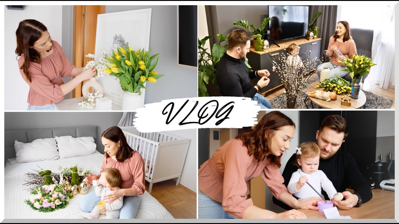 VLOG Z KUCHNI, PRZYGOTOWANIA DO ŚWIĄT; WIELKANOCNE DEKORACJE 🐇✨|Aguus