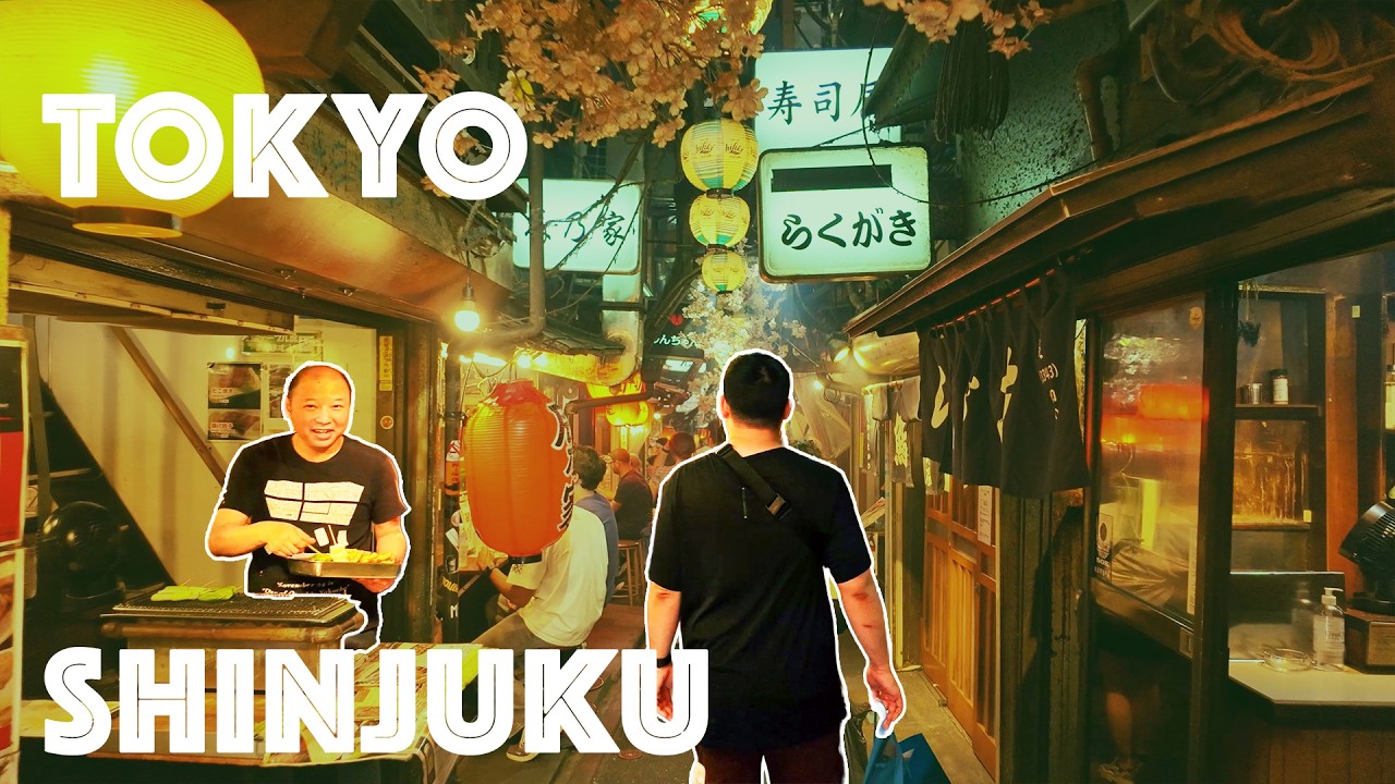 Tokyo, Japonia | Shinjuku | Nocny Spacer po Mieście 4K