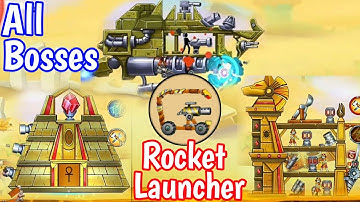 The Catapult 2 All Boss Rush Using Rocket Launcher | Desert | Must Watch