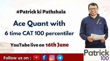 Patrick ki Pathshala : Shortcuts to Ace Quants  - Class 5 HCF and LCM Sums | Patrick Dsouza