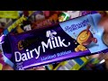 Dairy milk butterscotch chocolate  some lots of chocolate and candies boom boom tv