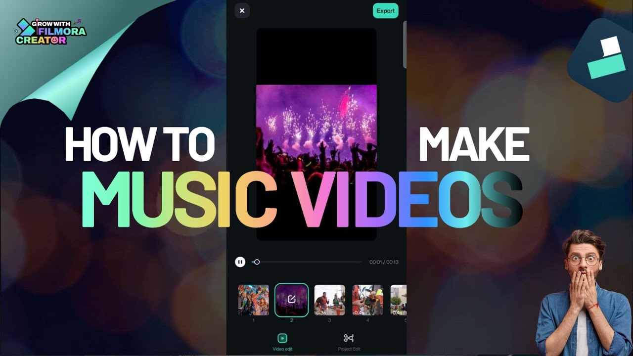 How To Make Music Videos in Filmora Mobile | Music Challenge 2025