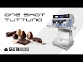 One shot tuttuno  simultaneous chocolate and filling dosing machine with 4 nozzles