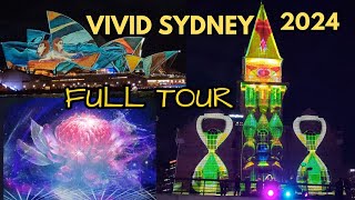 Vivid Sydney 2024 full walking tour light show, music, and food