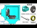 How to design two  way bevel gear box 343  designwithajay   cad 3d designer 